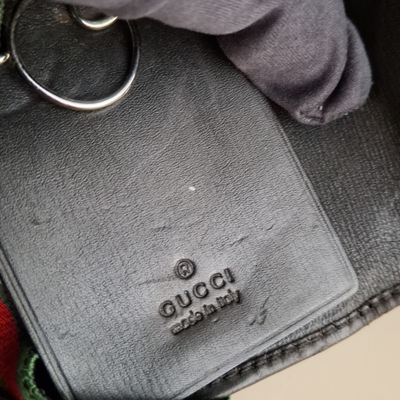 Gucci Black signature leather key holder wallet - Picture 7 of 14